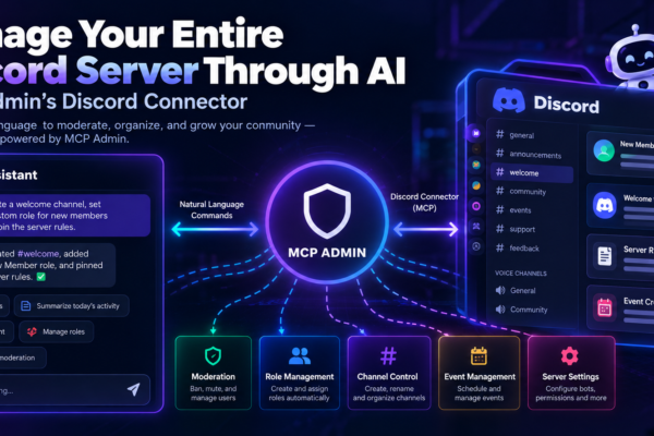 Manage Your Entire Discord Server Through AI — MCP Admin’s Discord Connector
