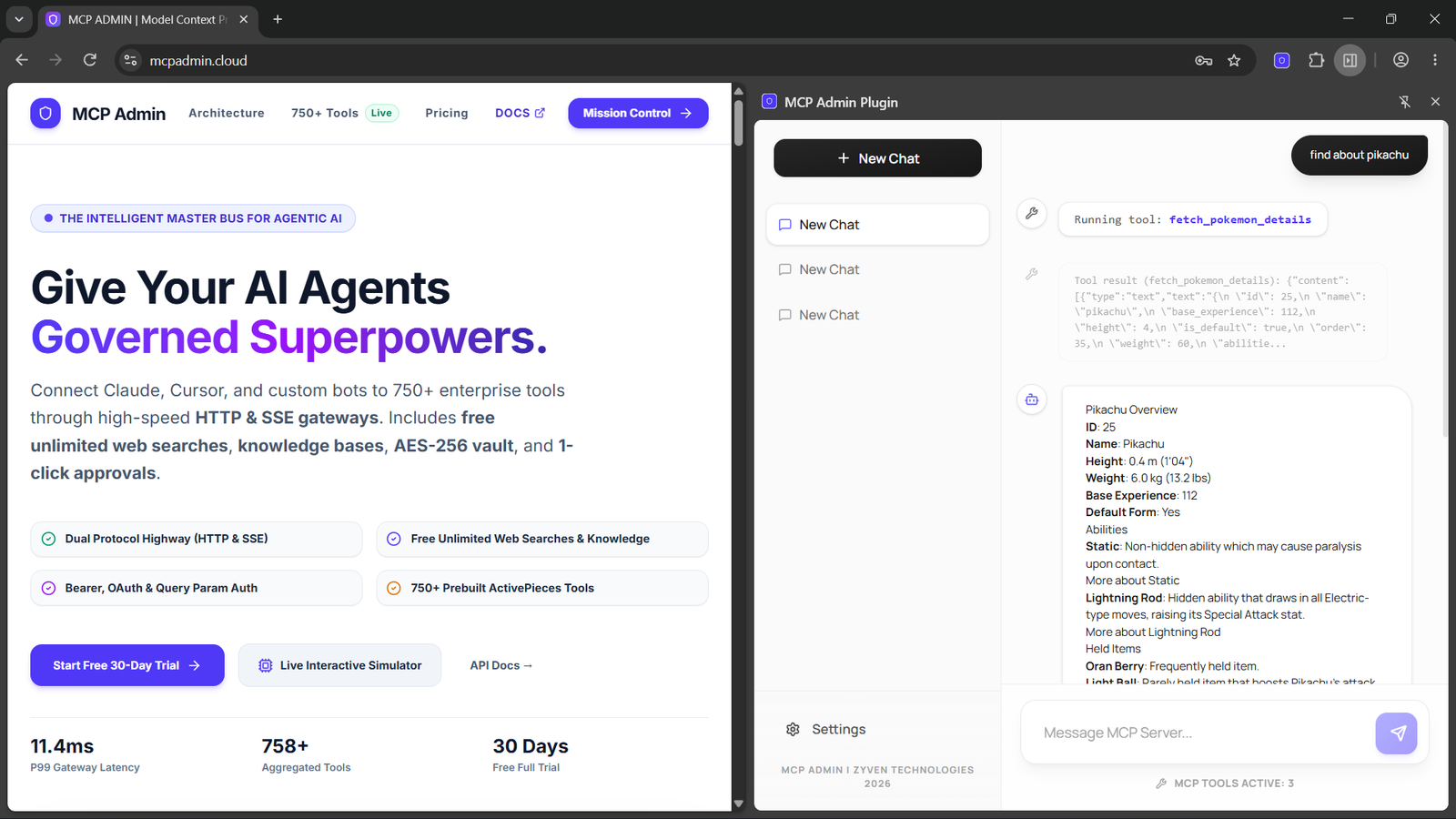 New Update : Launched chrome extension to chat with your MCP servers