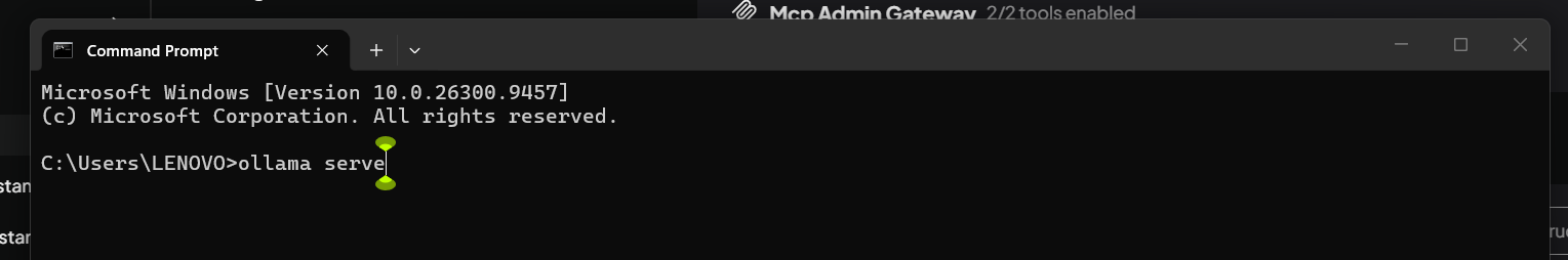 ollama serve mcp admin